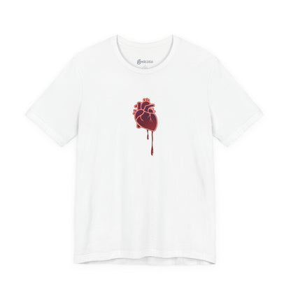 T-Shirt Bruised Heart Unisex Tee – Anti-Valentine’s Shirt for Emo & Goth Souls