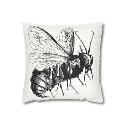 Belzebuth from Dictionnaire Infernal 1863 — Victorian gothic insect engraving throw pillow | hero