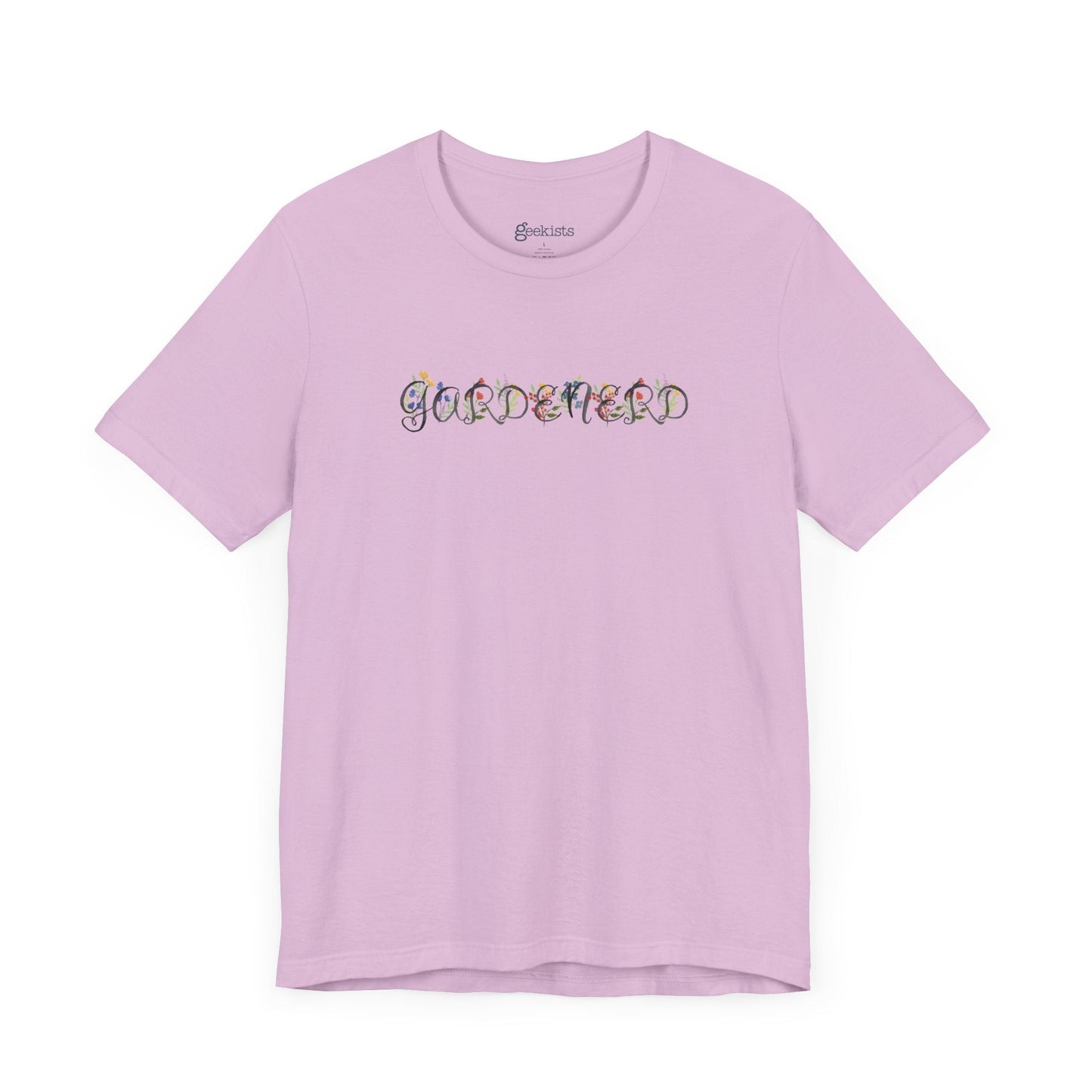 Lilac-4XL T-Shirt Gardenerd Unisex T-Shirt – Funny Garden Nerd Shirt with Watercolor Floral Design | Made in USA | Free Shipping