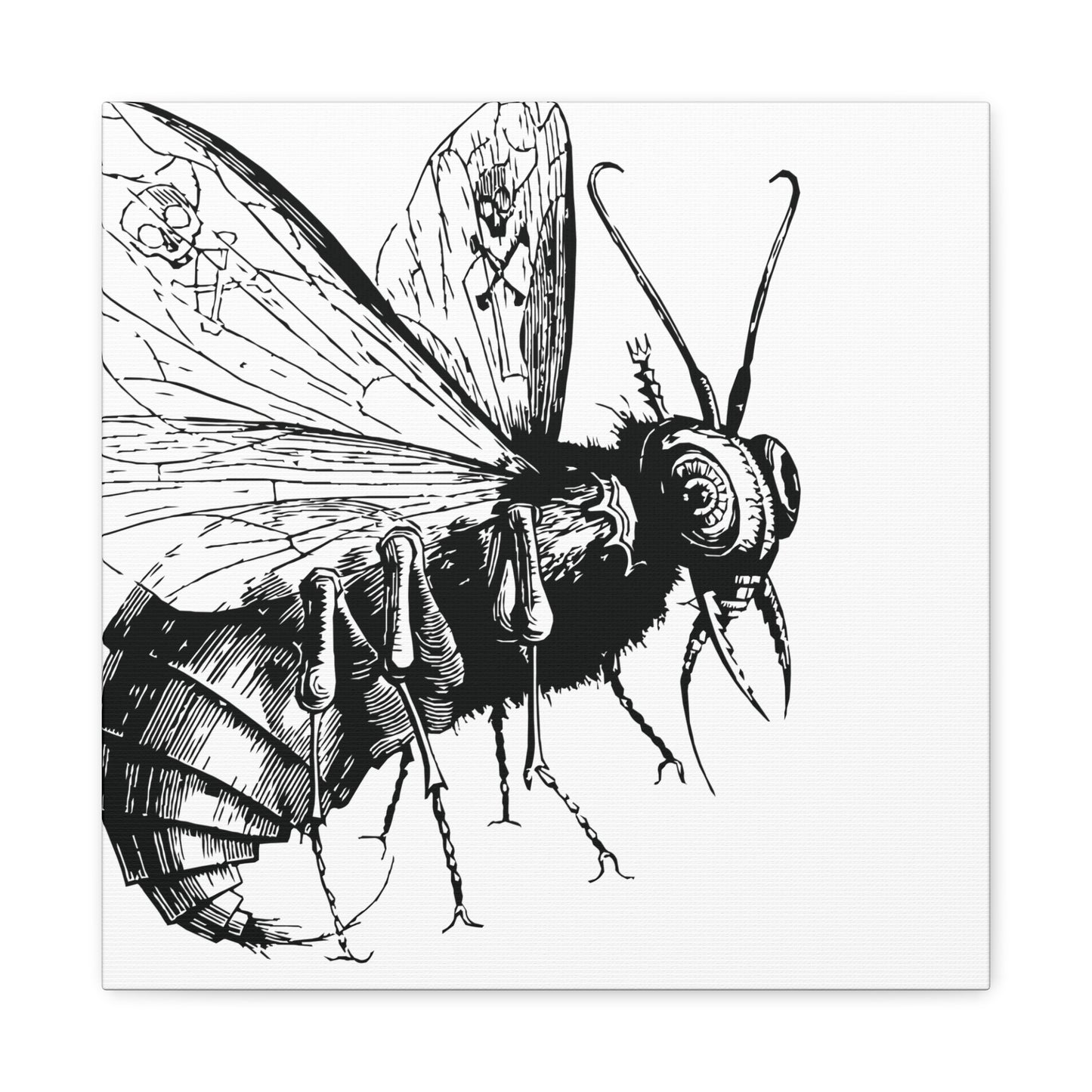 Belzebuth from Dictionnaire Infernal 1863 — Victorian gothic insect engraving canvas wall art | variant