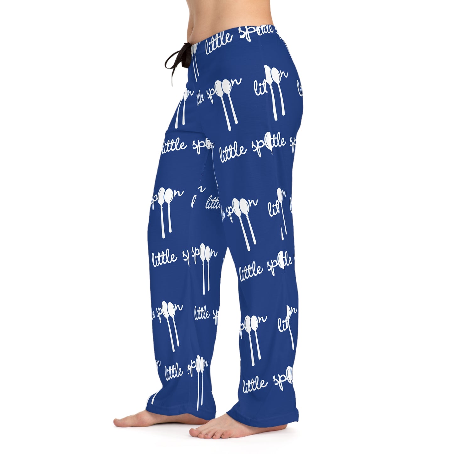 Women’s ‘Little Spoon’ Blue Pajama Bottoms | Loungewear for Big & Little Spoons | Perfect Valentine’s Day Gift for Couples