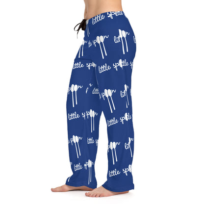 Women’s ‘Little Spoon’ Blue Pajama Bottoms | Loungewear for Big & Little Spoons | Perfect Valentine’s Day Gift for Couples