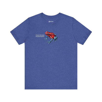 Heather-True-Royal-3XL T-Shirt Frog T-Shirt for Herpetology Nerds | 8 Species Available | Unisex Lightweight Biology Tee