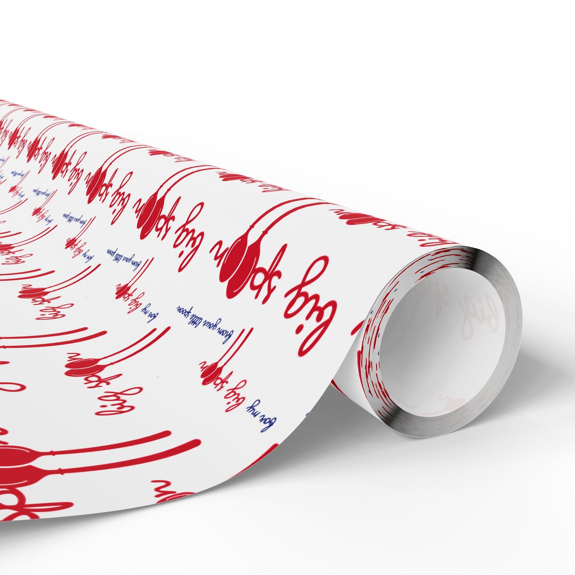 big spoon wrapping paper for couples | roll
