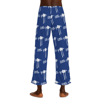 Men’s ‘Little Spoon’ Blue Pajama Bottoms | Loungewear for Big & Little Spoons | Perfect Valentine’s Day Gift for Couples