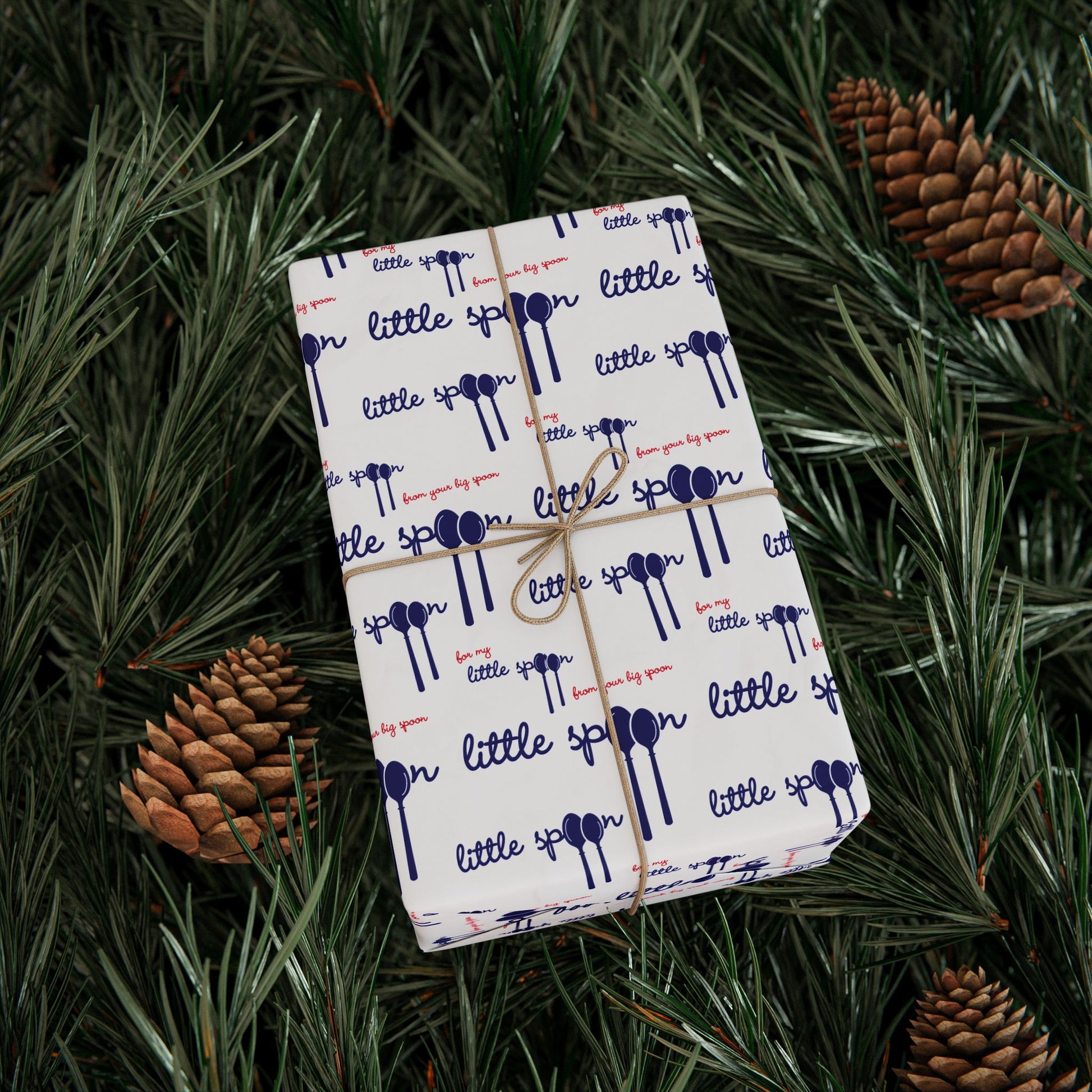 little spoon wrapping paper for couples | scene1