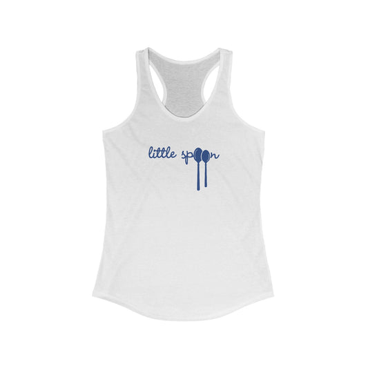 Solid White / 2XL Clothing Stuff > Shirts & Tops > Racerback Tank Top Little Spoon | Racerback Tank Top
