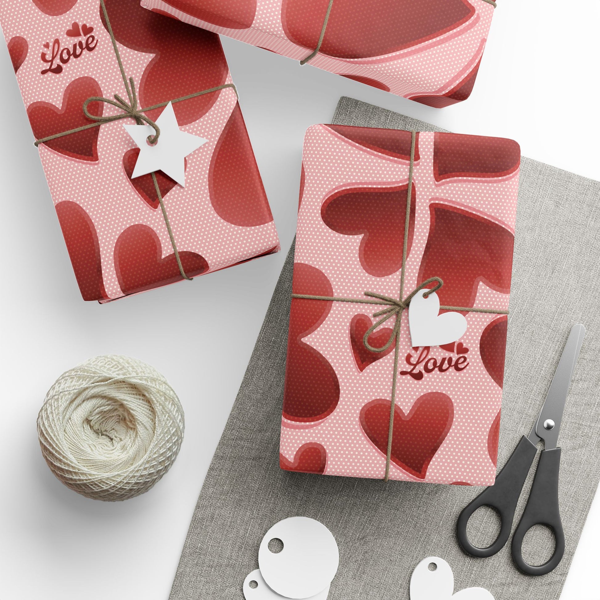 30-x-36-Glossy Home Decor Bursting with Love Wrapping Paper | Romantic Valentine’s Day Gift Wrap | Made in the USA