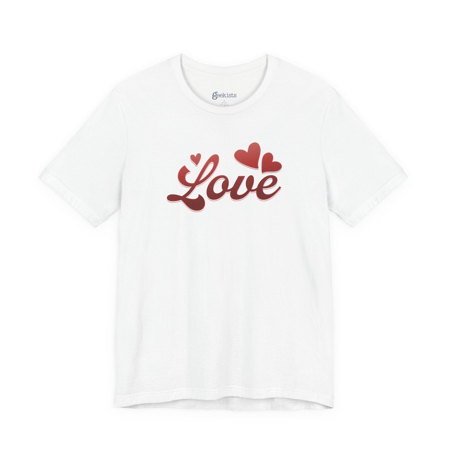 T-Shirt Love Heart Graphic Tee – Red Valentine’s Shirt