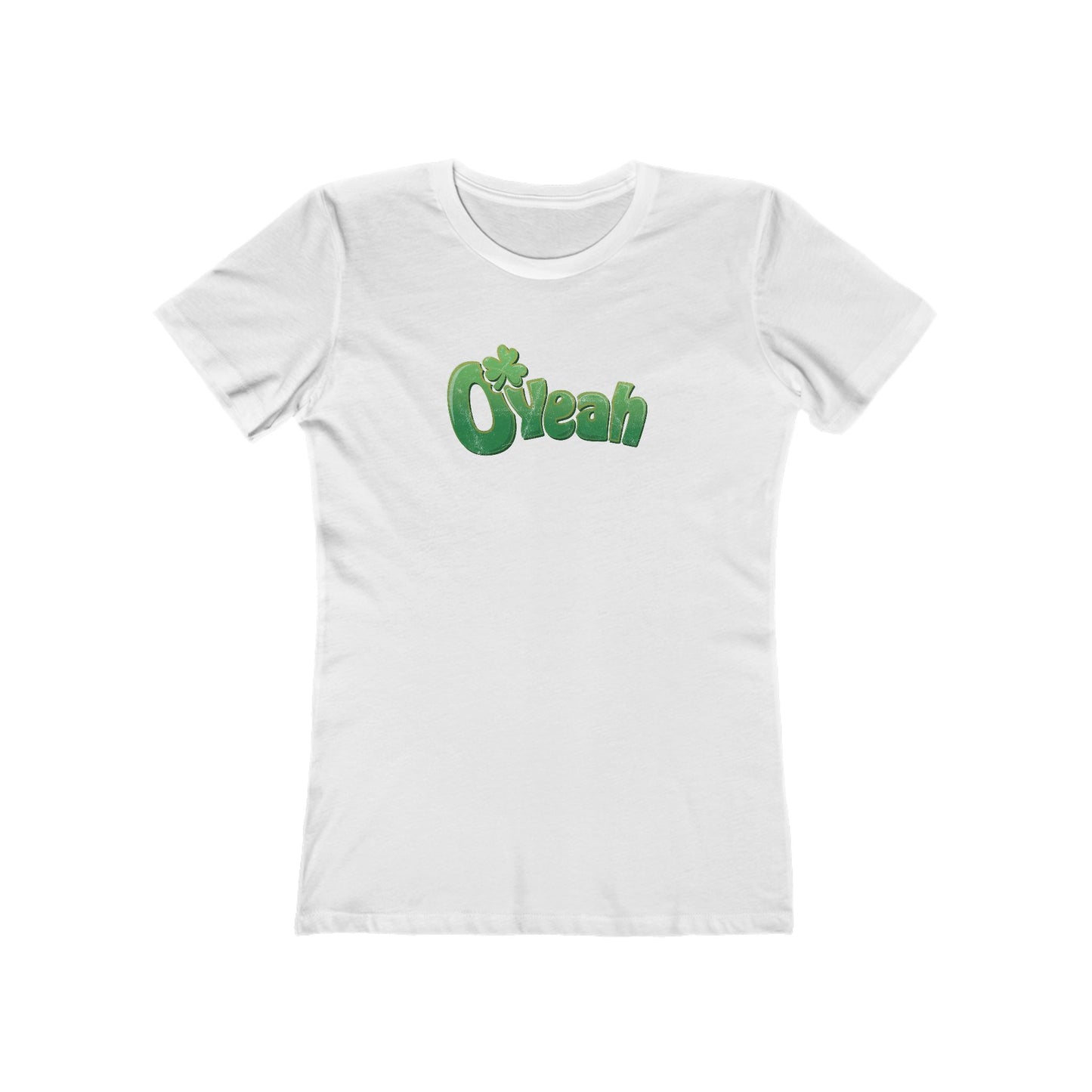 O'Yeah Retro Distressed Women's T-Shirt | Funny Irish Tee | Vintage-Looking St. Paddy’s Day Shirt