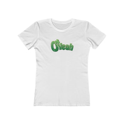 O'Yeah Retro Distressed Women's T-Shirt | Funny Irish Tee | Vintage-Looking St. Paddy’s Day Shirt