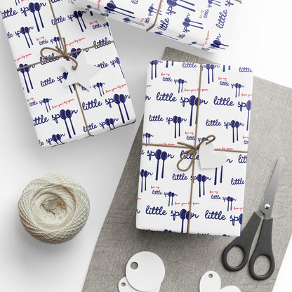 little spoon wrapping paper for couples | variant