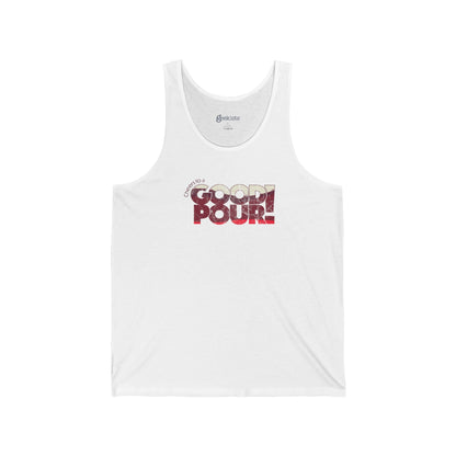 2XL-White Tank Top Cheers to a Good Pour | Distressed Retro Wine Tank | Unisex Sleeveless Shirt for National Red Wine Day