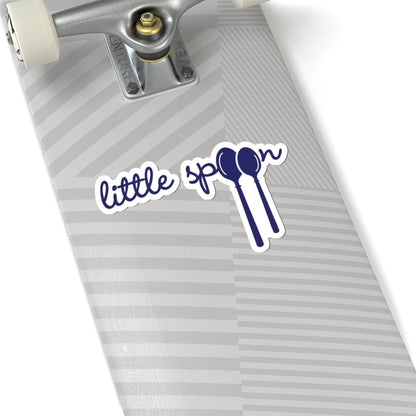 Paper products Little Spoon Vinyl Sticker – Blue Spoon Design · Cute Laptop Decal