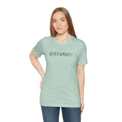 T-Shirt Gardenerd Unisex T-Shirt – Funny Garden Nerd Shirt with Watercolor Floral Design | Made in USA | Free Shipping