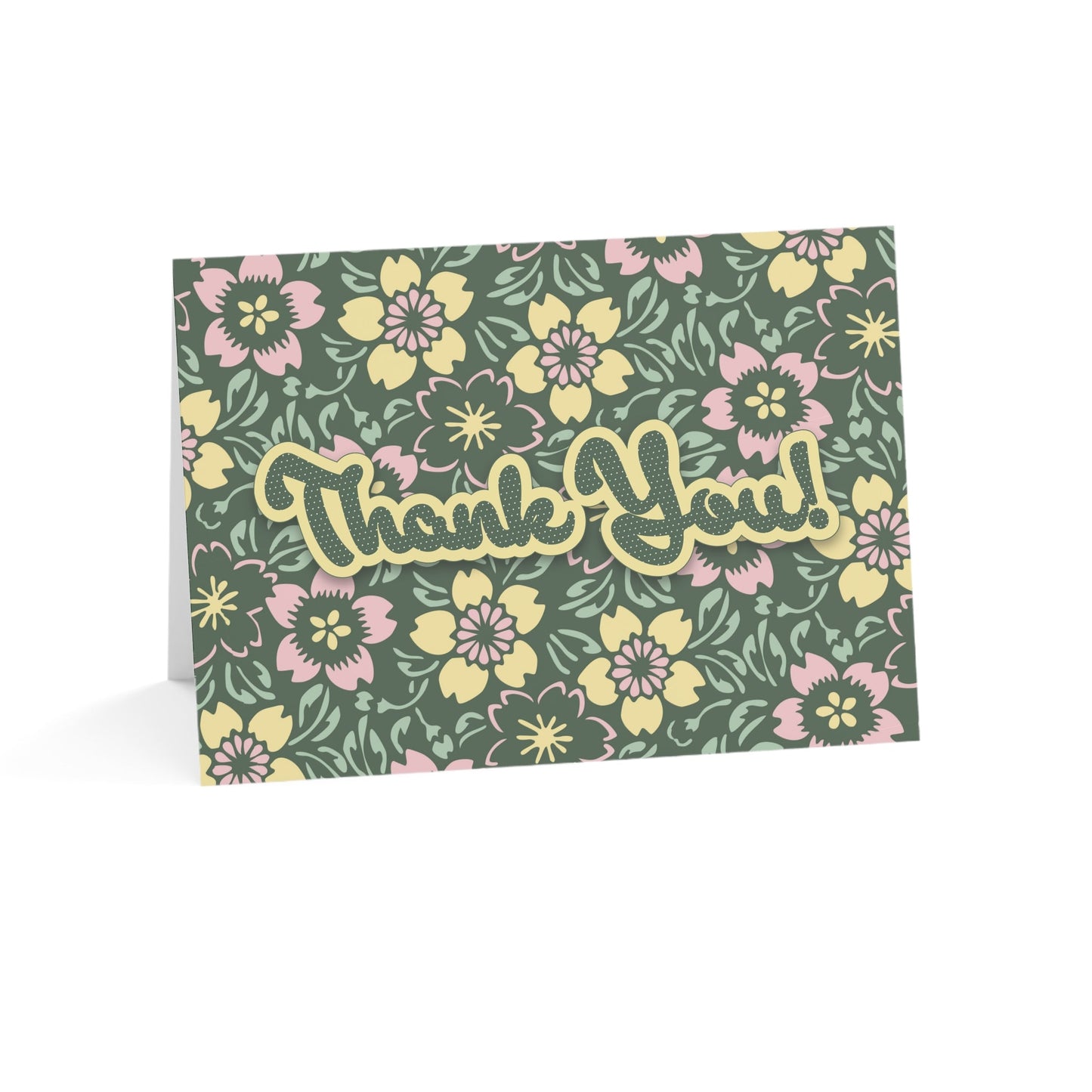 Paper Stuff > Gift Giving > Greeting Cards Floral Thank You Card | Sweet Sentiment Greeting with Envelope