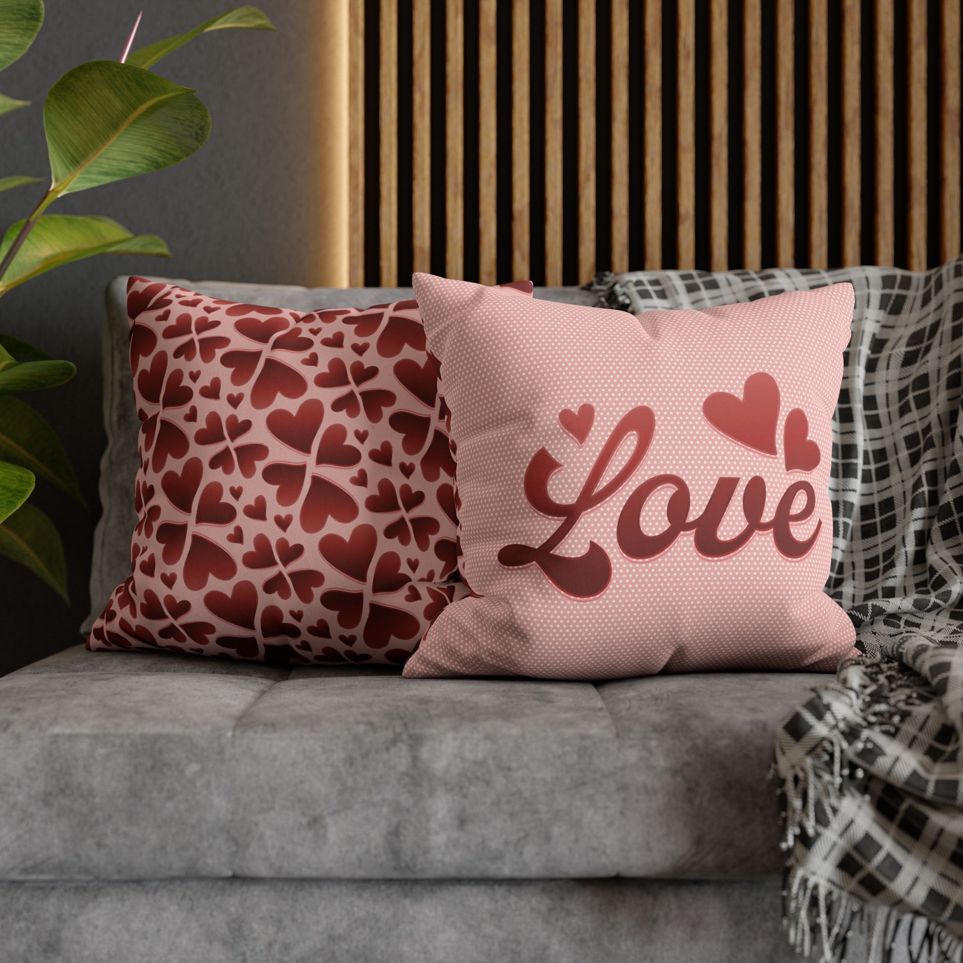 Home Decor Bursting with Love Pillow Covers | Animal-Friendly Faux Suede | Sustainable USA-Made Decor