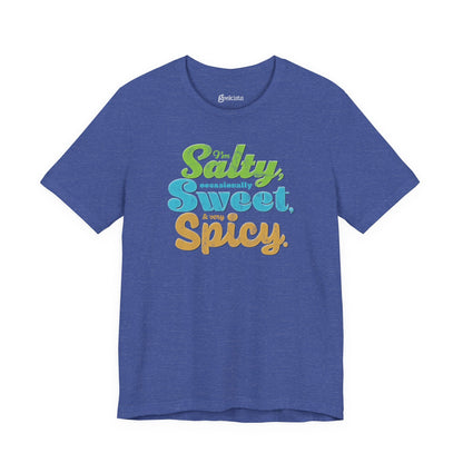 T-Shirt Salty and Spicy Tee for Bold Foodies – Funny Adult Humor Gift