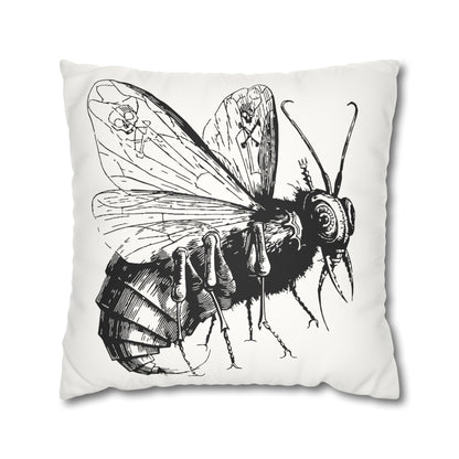 Belzebuth from Dictionnaire Infernal 1863 — Victorian gothic insect engraving throw pillow | variant