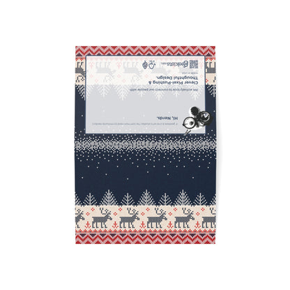 Paper products Ugly Reindeer Sweater Holiday Greeting Cards | Knit-Effect Christmas Cards for Agnostic Gift Giving