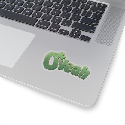 O’Yeah Retro Irish Vinyl Sticker | Irish O' Last Name Fun