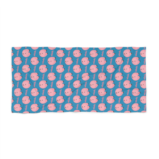 Home Stuff > Outdoor Living > Plush Beach Towel Funny Pig Butt Pattern Plush Beach Towel – Quirky Beach Gear for Animal Lovers