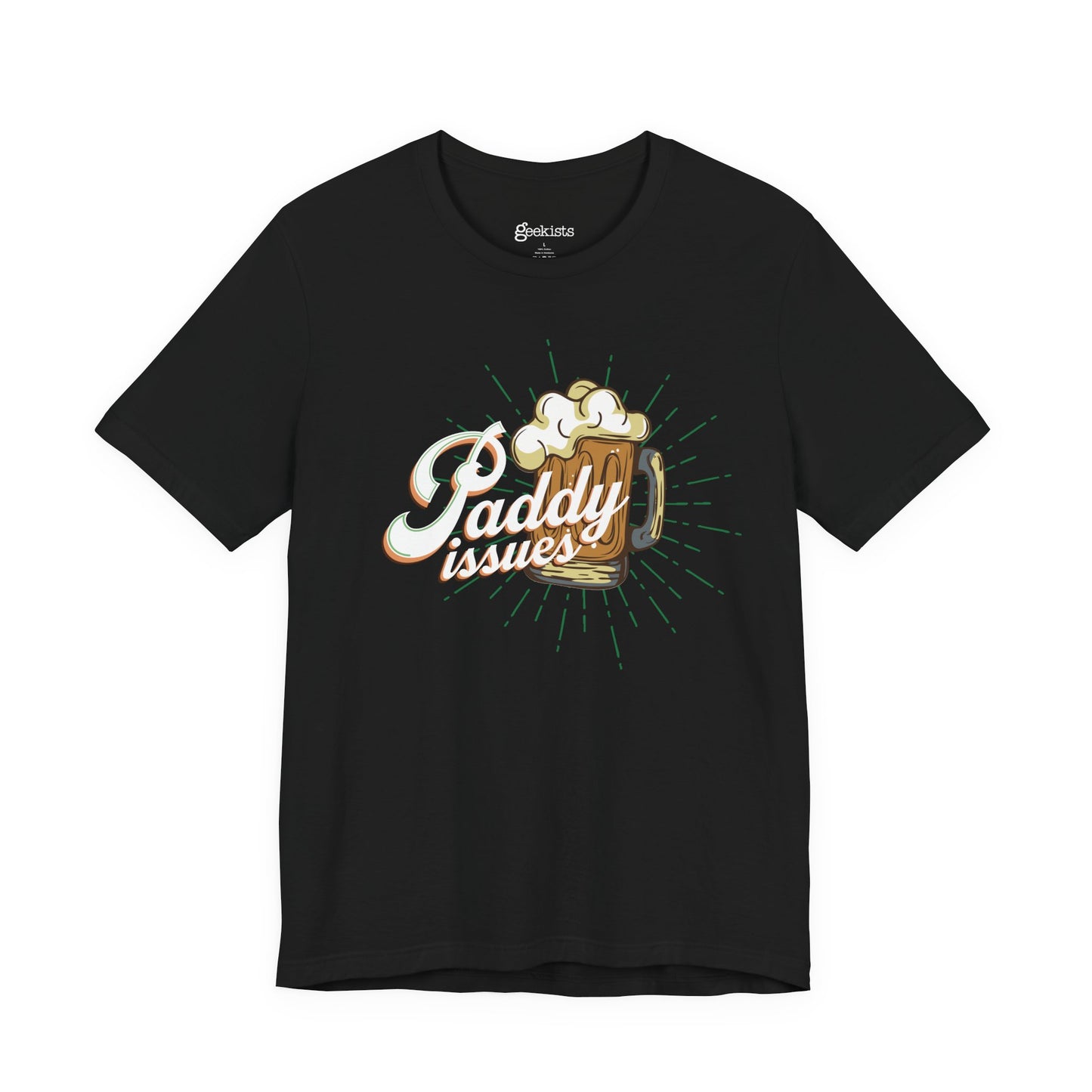 Funny Paddy Issues Irish T-Shirt with Shamrock Graphic and Retro St. Patrick’s Day Humor | variant
