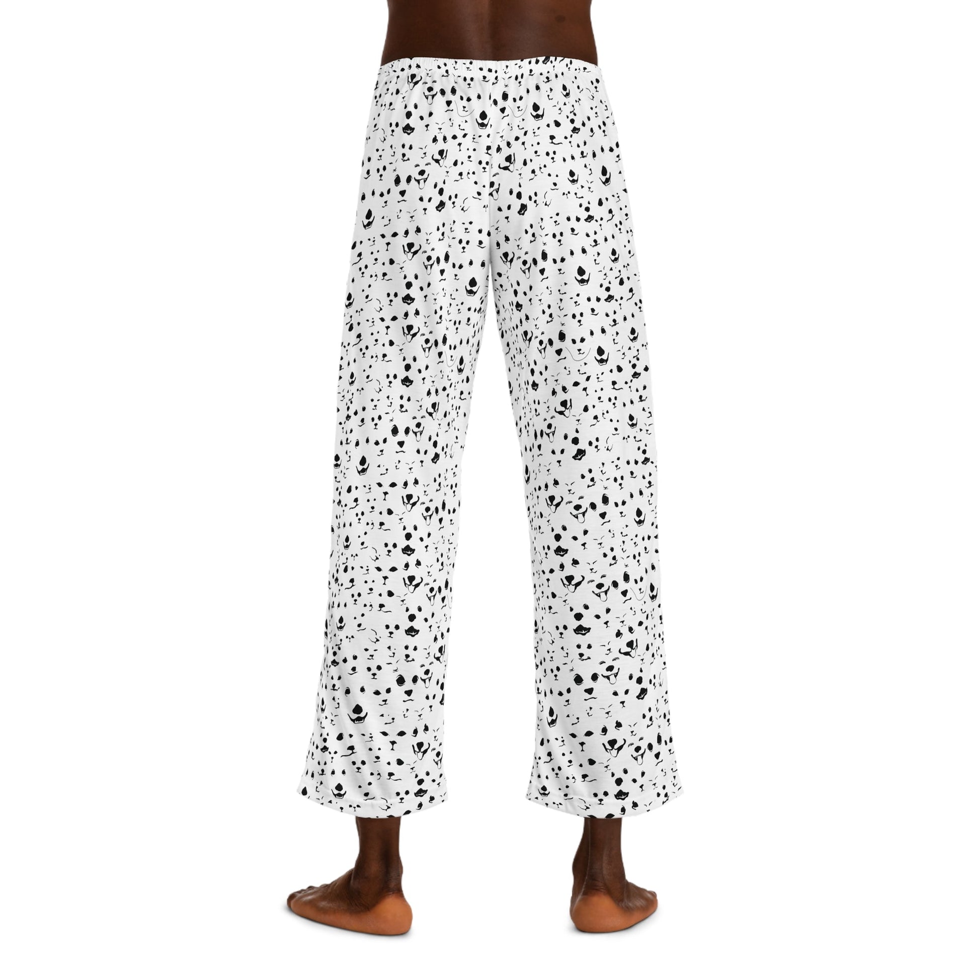 Black & White Pet Faces Pajama Pants | Funny Dog Lover Sleepwear | back shot