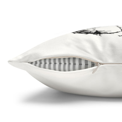 Belzebuth from Dictionnaire Infernal 1863 — Victorian gothic insect engraving throw pillow | closeup