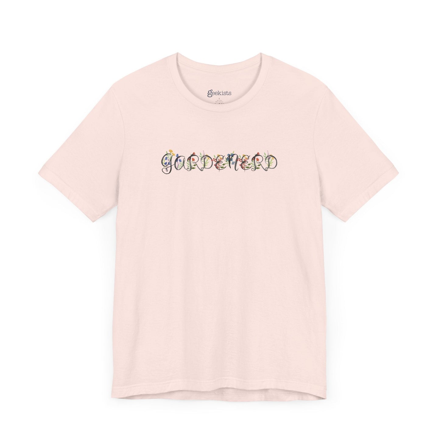 Soft-Pink-4XL T-Shirt Gardenerd Unisex T-Shirt – Funny Garden Nerd Shirt with Watercolor Floral Design | Made in USA | Free Shipping