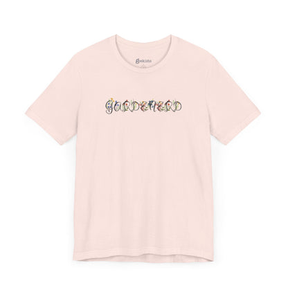 Soft-Pink-4XL T-Shirt Gardenerd Unisex T-Shirt – Funny Garden Nerd Shirt with Watercolor Floral Design | Made in USA | Free Shipping