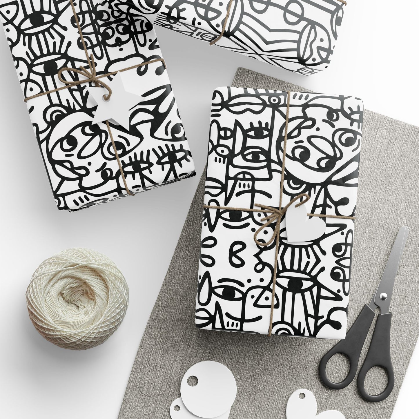 Peopling Gift Wrap – Fine Art Wrapping Paper for Introvert Fans