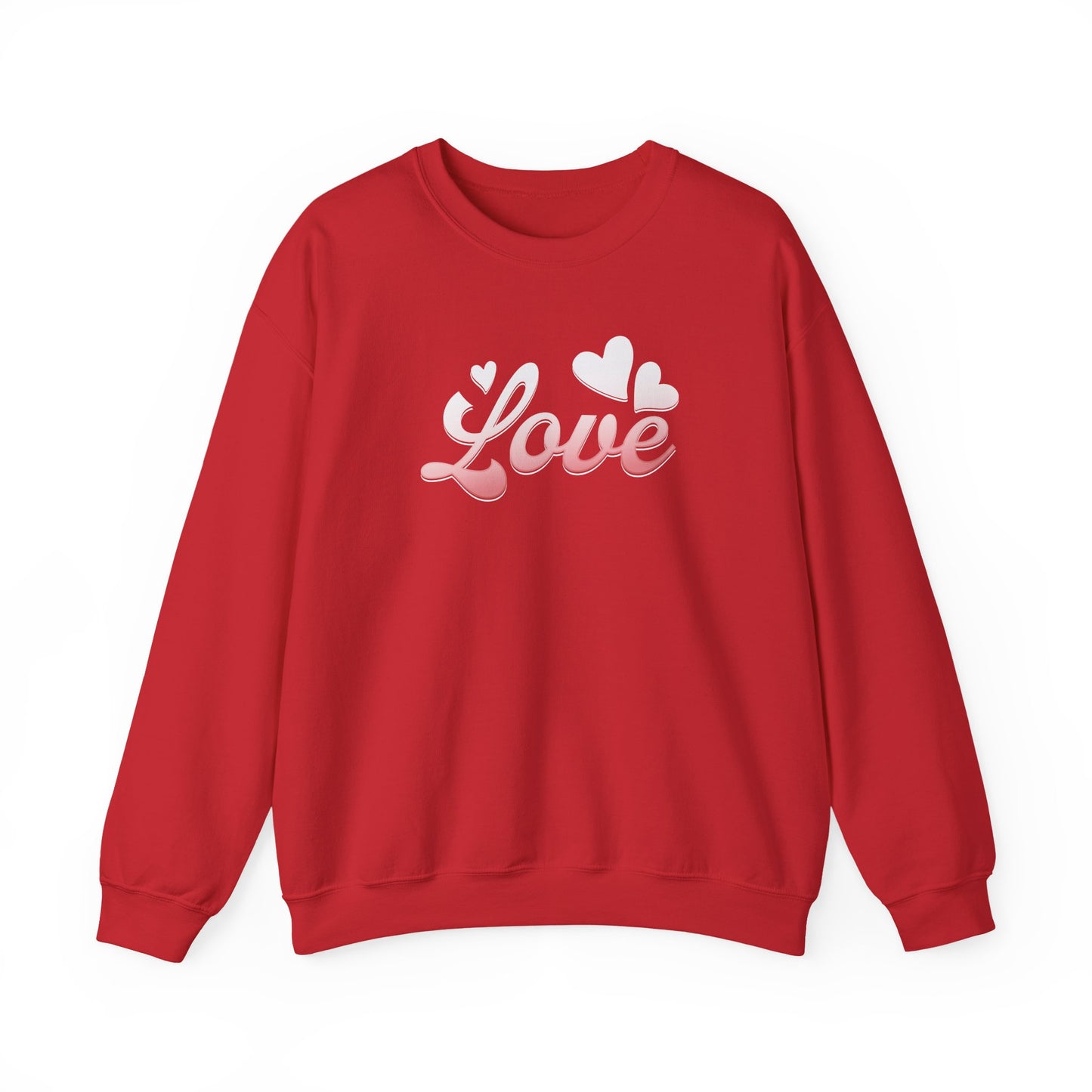 Sweatshirt Love Heart Graphic Tee – Red Valentine’s Shirt
