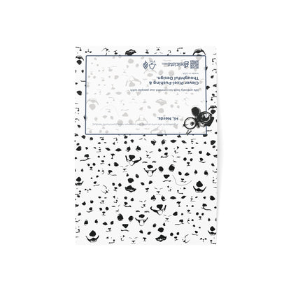 Pet Faces Greeting Card Set – Funny Dog and Cat Thank You Notes | open outside