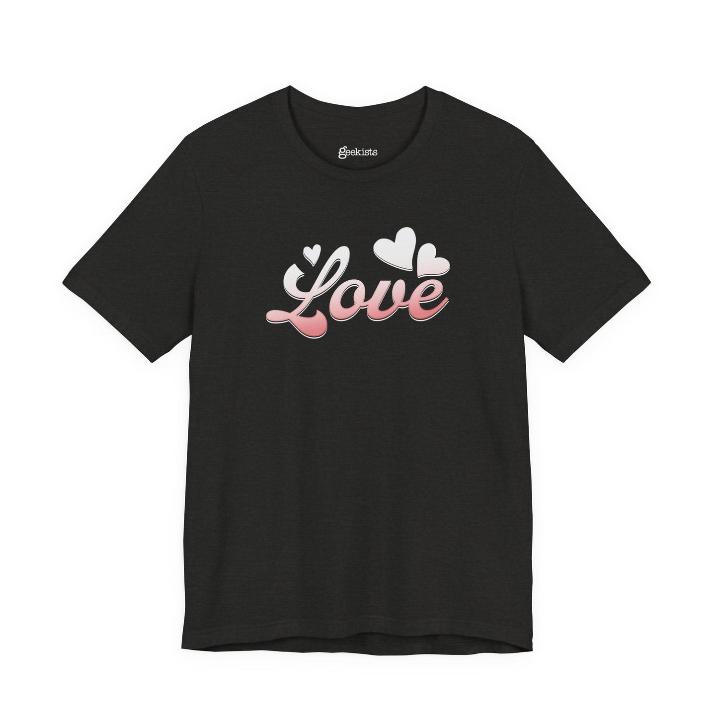 T-Shirt Love Heart Graphic Tee – Red Valentine’s Shirt