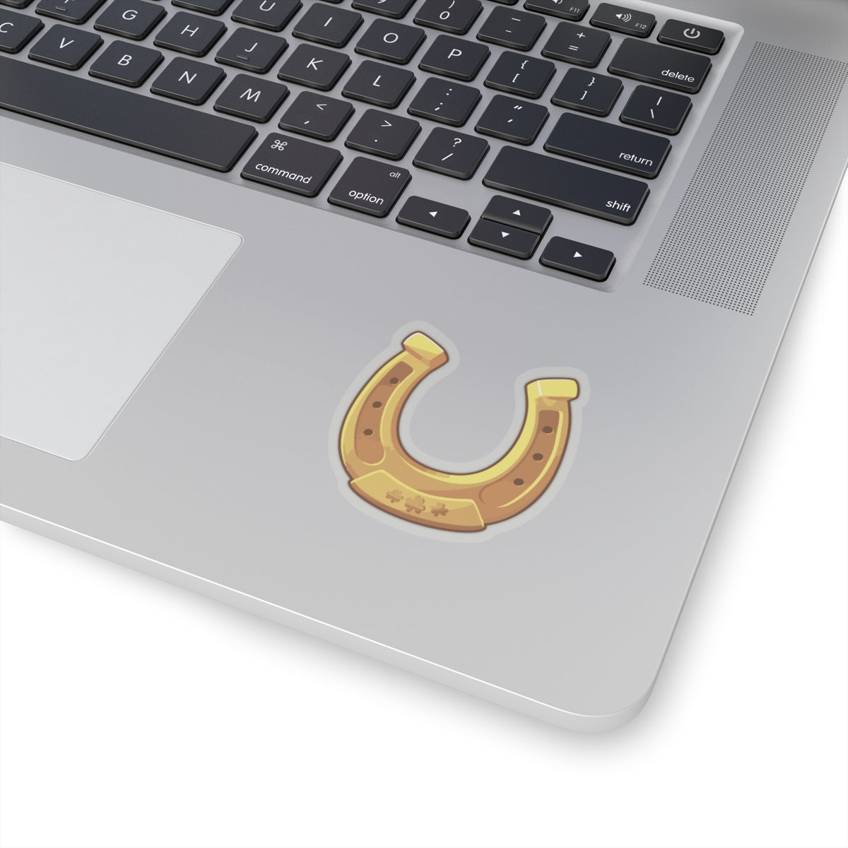 Lucky Horseshoe Vinyl Sticker | Golden Irish Luck