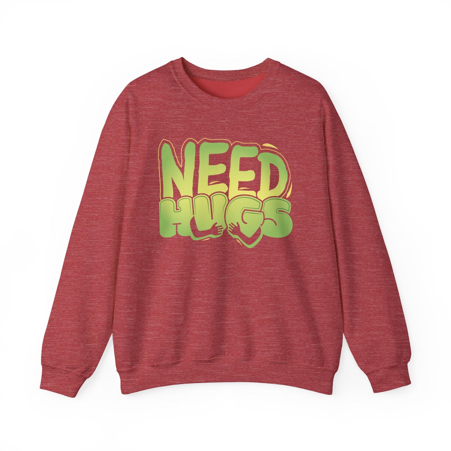 Need Hugs sweatshirt design – warm, comforting graphic for self-care and supportive gifting | variant