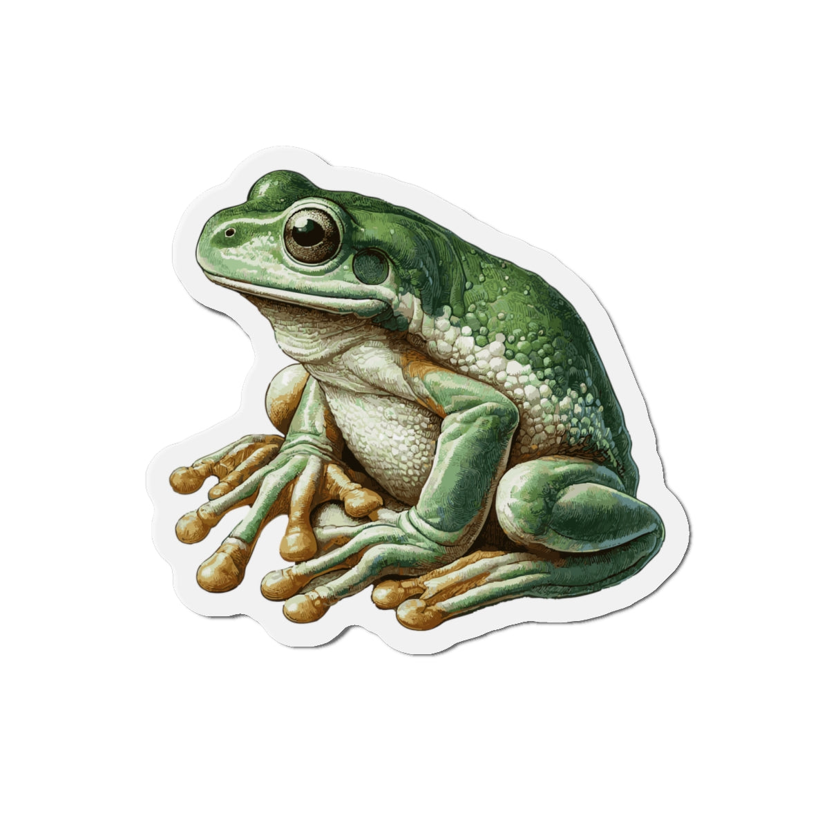 Stickers Waxy Monkey Frog Vinyl Magnet | Quirky Frog Gift for Biology Nerds | Magnetized Fun