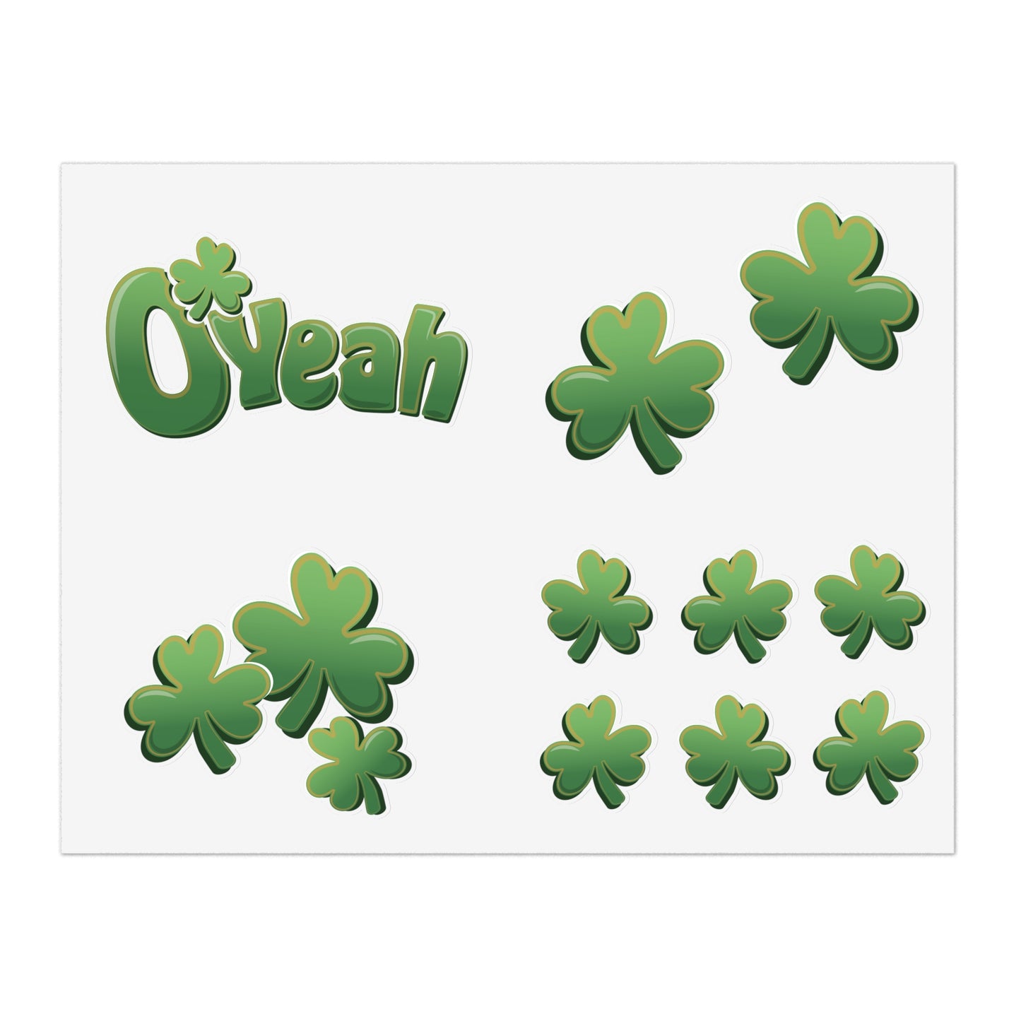 Find the Nerdy Leprechaun Sticker Sheets | St. Patrick’s Day Vinyl Decals | Shamrock-Themed Craft Stickers