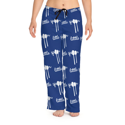 Women’s ‘Little Spoon’ Blue Pajama Bottoms | Loungewear for Big & Little Spoons | Perfect Valentine’s Day Gift for Couples