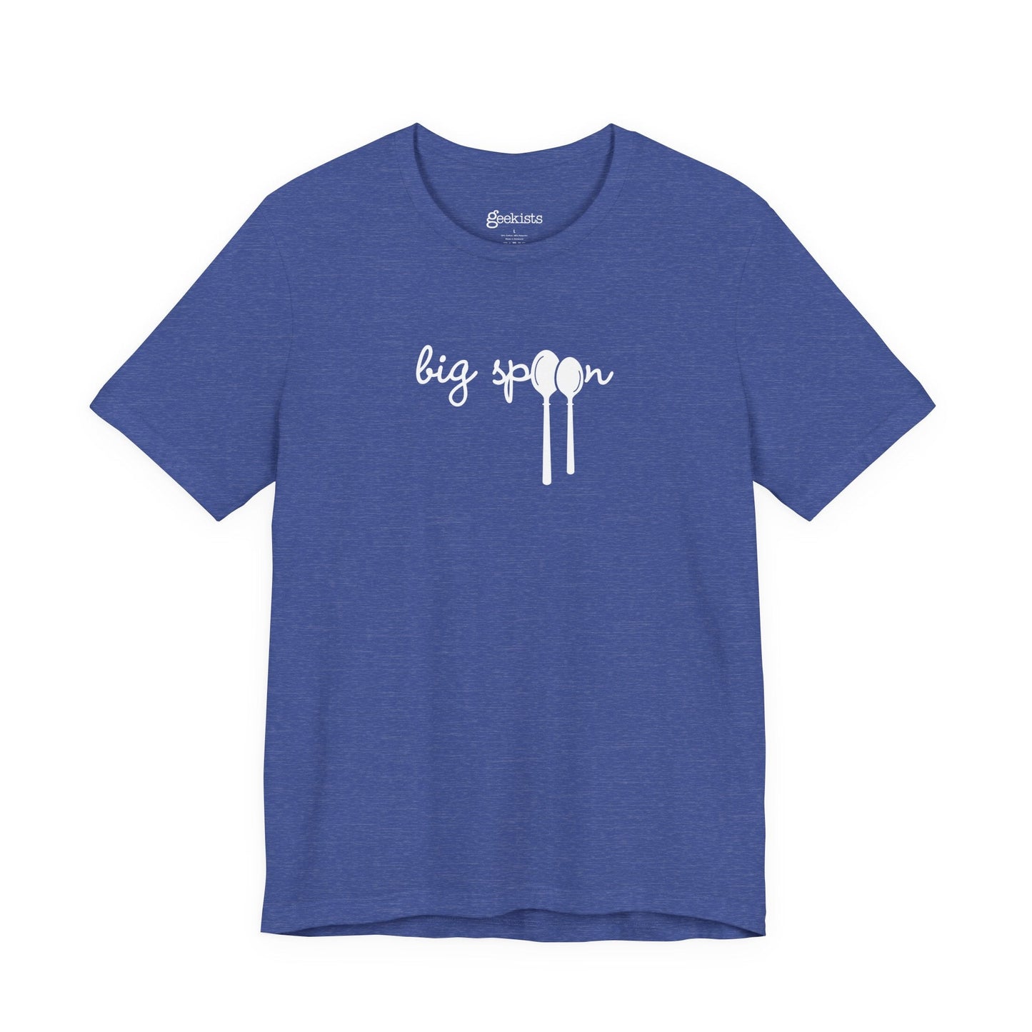 Heather True Royal / 4XL Clothing Stuff > Shirts & Tops > Short Sleeve Jersey Tee Big Spoon | Short Sleeve Jersey Tee