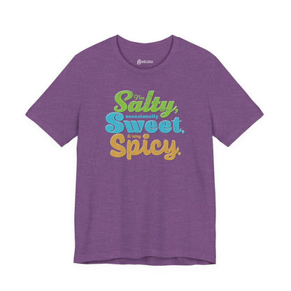T-Shirt Salty and Spicy Tee for Bold Foodies – Funny Adult Humor Gift