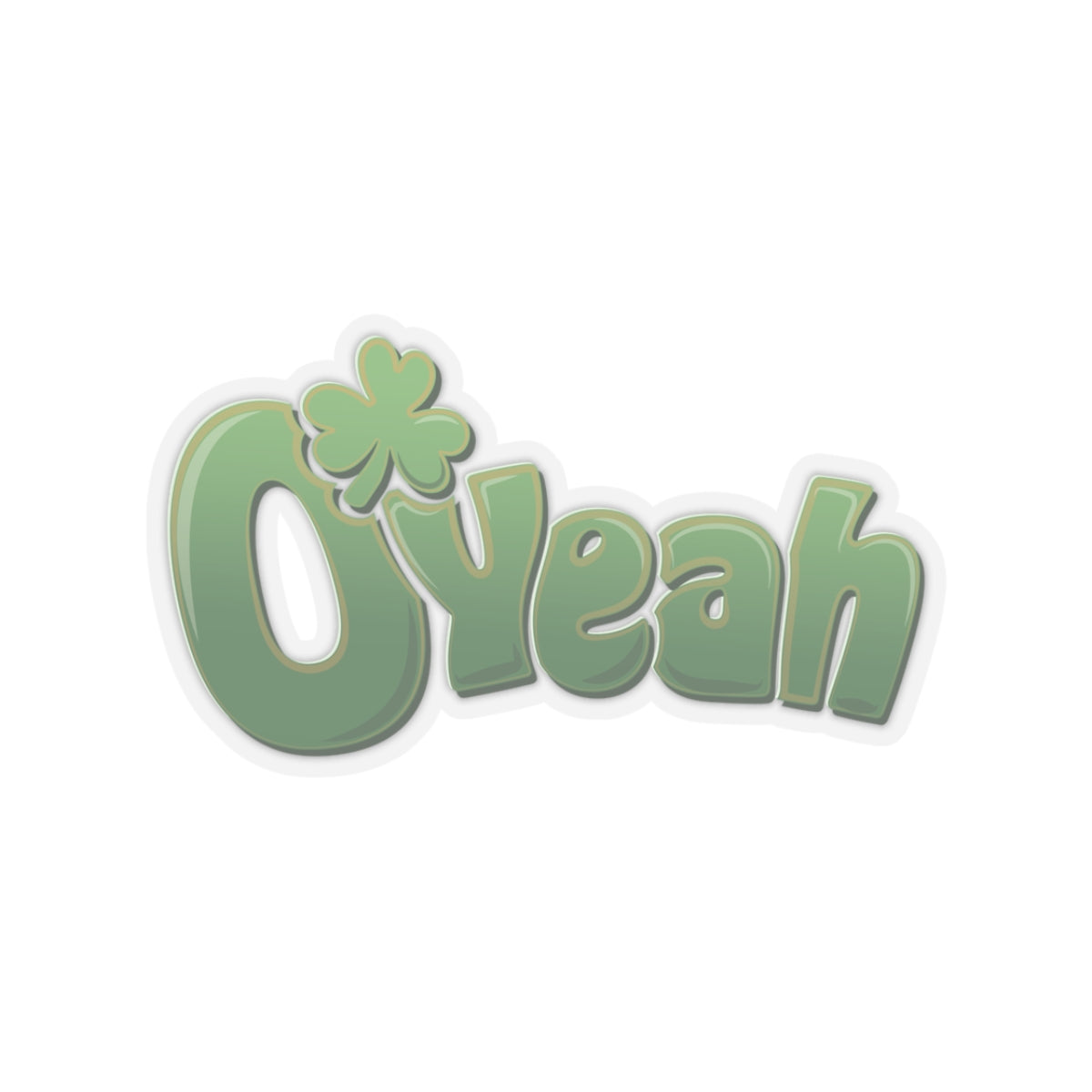 O’Yeah Retro Irish Vinyl Sticker | Irish O' Last Name Fun