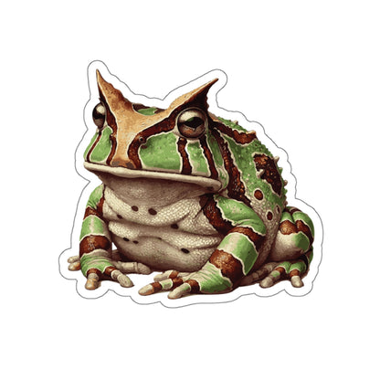 Argentine Horned Frog Stickers | Quirky Frog Gift for Biology Nerds | Peel-and-Play Fun