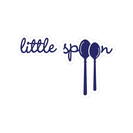 Paper products Little Spoon Vinyl Sticker – Blue Spoon Design · Cute Laptop Decal
