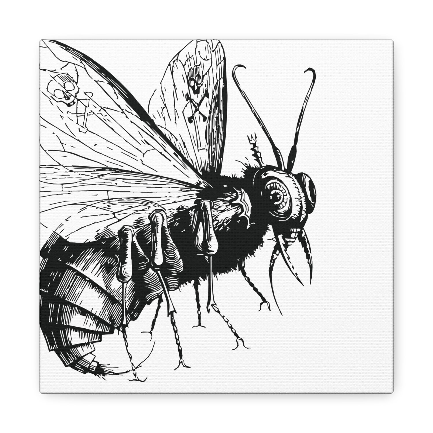 Belzebuth from Dictionnaire Infernal 1863 — Victorian gothic insect engraving canvas wall art | hero