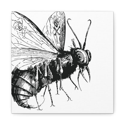 Belzebuth from Dictionnaire Infernal 1863 — Victorian gothic insect engraving canvas wall art | hero