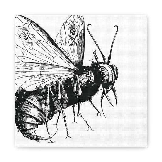Belzebuth from Dictionnaire Infernal 1863 — Victorian gothic insect engraving canvas wall art | hero
