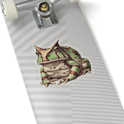 Argentine Horned Frog Stickers | Quirky Frog Gift for Biology Nerds | Peel-and-Play Fun