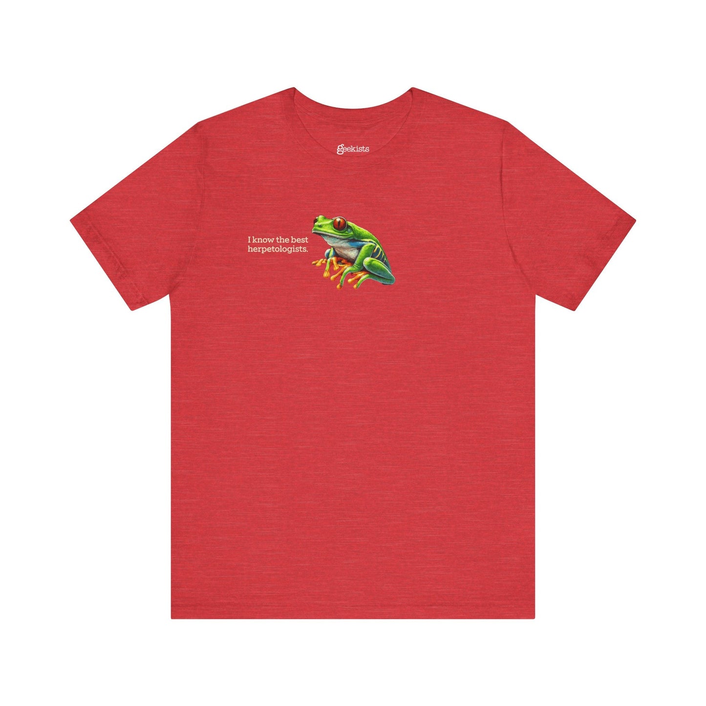 Heather-Red-3XL T-Shirt Frog T-Shirt for Herpetology Nerds | 8 Species Available | Unisex Lightweight Biology Tee